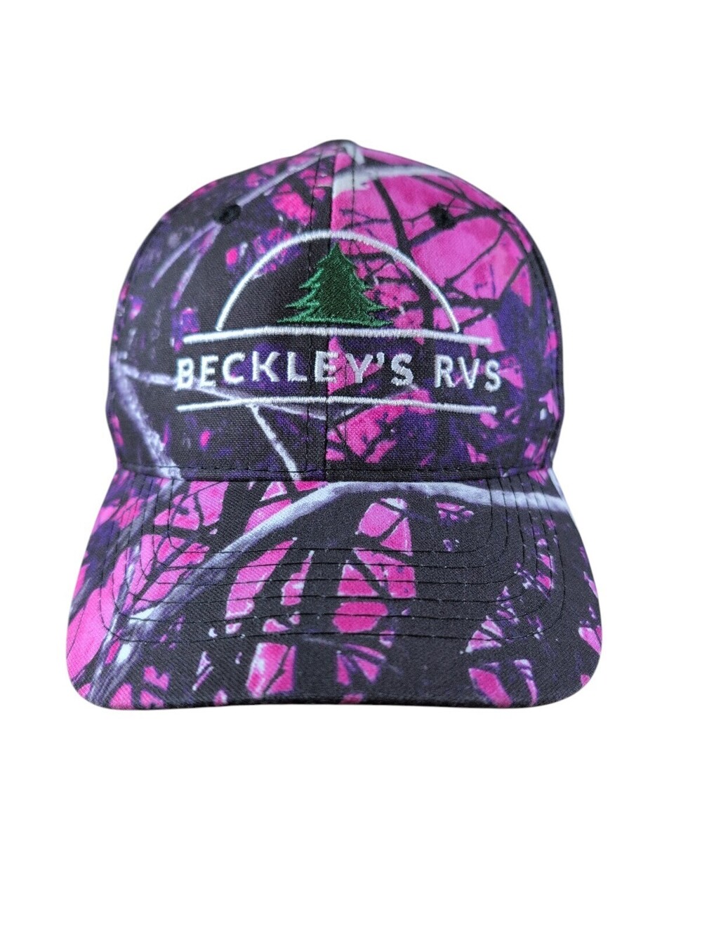 Ladies Fit Moon Shine Camo Pink/Purple Adjustable Baseball Cap From Beckleys RVS